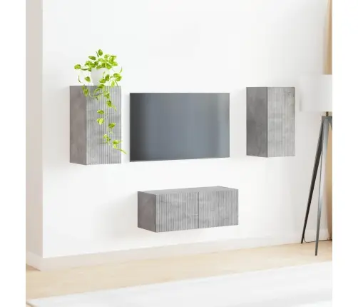 Telerikapi Komplekt 2 Pcs Betoonhall Tehispuit