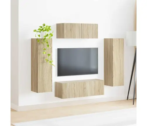 Telerikapi Komplekt 3 Pcs Sonoma Tamm Tehispuit