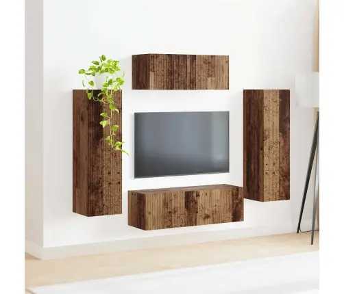 Telerikapi Komplekt 3 Pcs Vana Puit Tehispuit