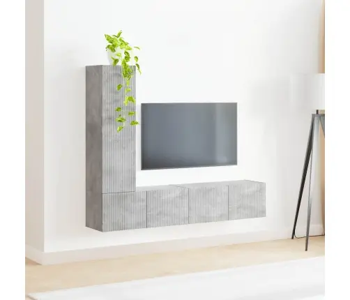 Telerikapi Komplekt 2 Pcs Betoonhall Tehispuit