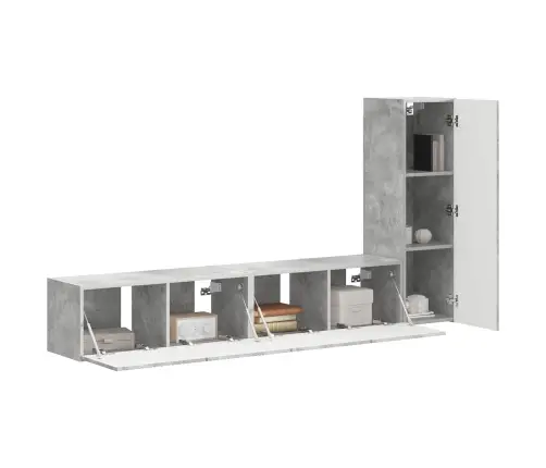 Telerikapi Komplekt 2 Pcs Betoonhall Tehispuit