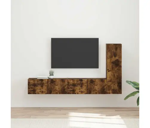 Telerikapi Komplekt 3 Pcs Suitsetatud Tamm Tehispuit