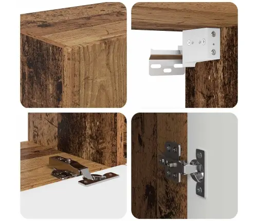 Telerikapi Komplekt 3 Pcs Vana Puit Tehispuit