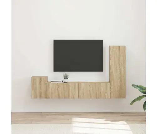 Telerikapi Komplekt 4 Pcs Sonoma Tamm Tehispuit