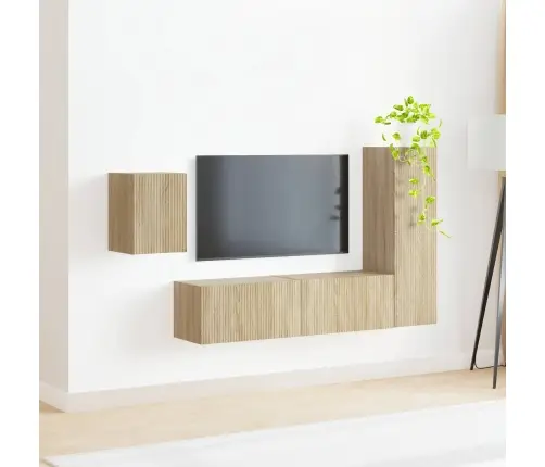 Telerikapi Komplekt 4 Pcs Sonoma Tamm Tehispuit