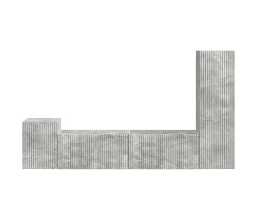 Telerikapi Komplekt 4 Pcs Betoonhall Tehispuit