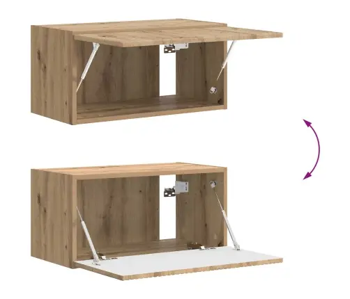 Tv Spintelių Komplektas 4 Pcs Amatininkų Ąžuolas