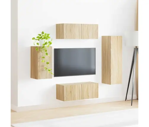 Telerikapi Komplekt 4 Pcs Sonoma Tamm Tehispuit