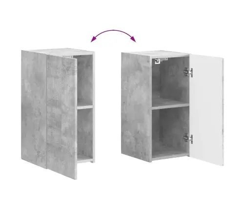 Tv Skapīšu Komplekts 3 Pcs Betona Pelēks Inženierijas Koks Vidaxl