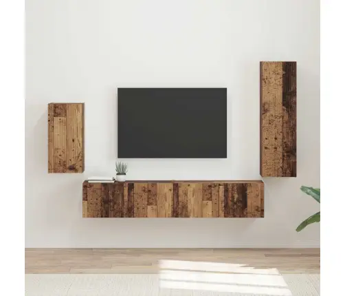 Telerikapi Komplekt 3 Pcs Vana Puit Tehispuit