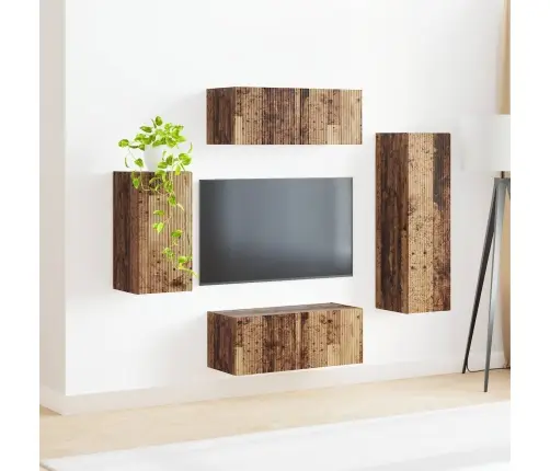 Telerikapi Komplekt 3 Pcs Vana Puit Tehispuit