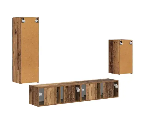 Telerikapi Komplekt 3 Pcs Vana Puit Tehispuit