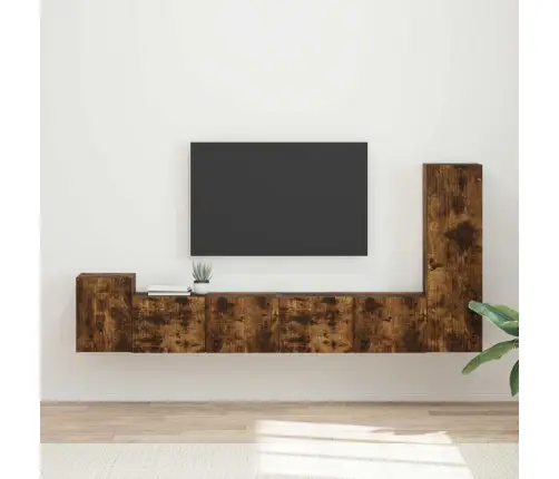 Telerikapi Komplekt 3 Pcs Suitsetatud Tamm Tehispuit