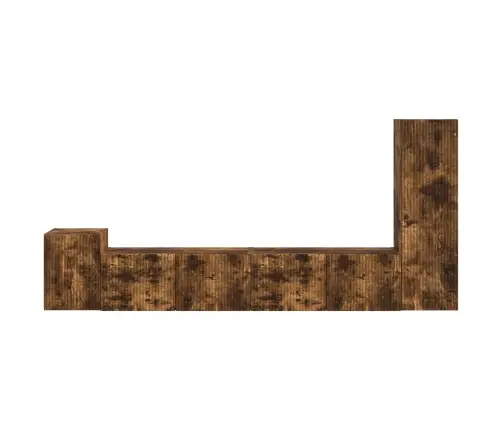 Telerikapi Komplekt 3 Pcs Suitsetatud Tamm Tehispuit