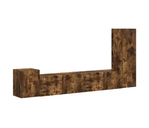 Telerikapi Komplekt 3 Pcs Suitsetatud Tamm Tehispuit