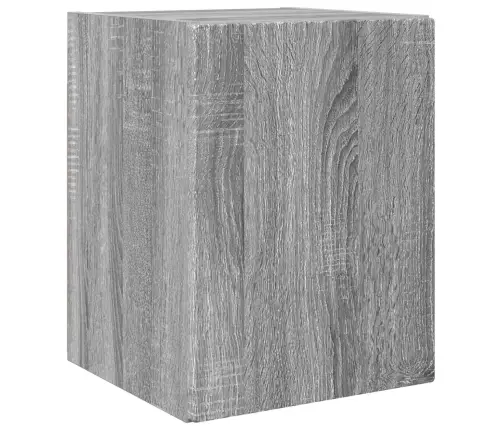 Tv Spintelių Komplektas 3 Pcs Pilkas Sonoma Apdirbta Mediena