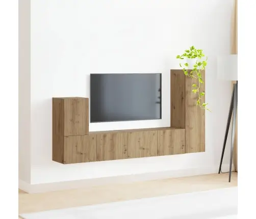 Telerikapi Komplekt 3 Pcs Käsitööpuu Tehispuit