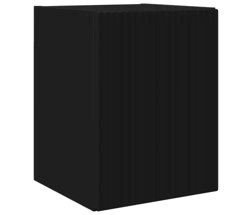 Telerikapi Komplekt Seinale Kinnitatav 4 Pcs Must Tehispuit