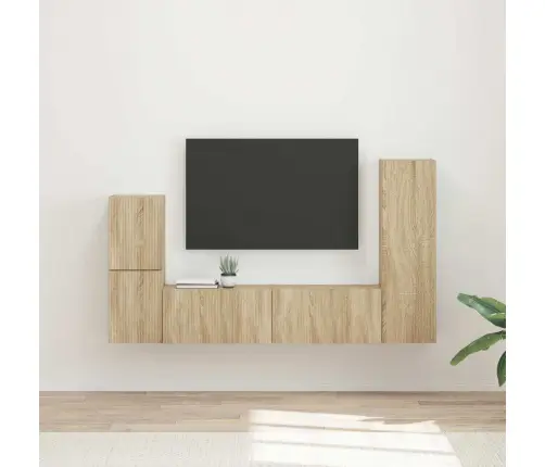 Telerikapi Komplekt 4 Pcs Sonoma Tamm Tehispuit