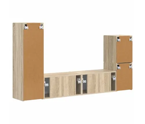 Telerikapi Komplekt 4 Pcs Sonoma Tamm Tehispuit