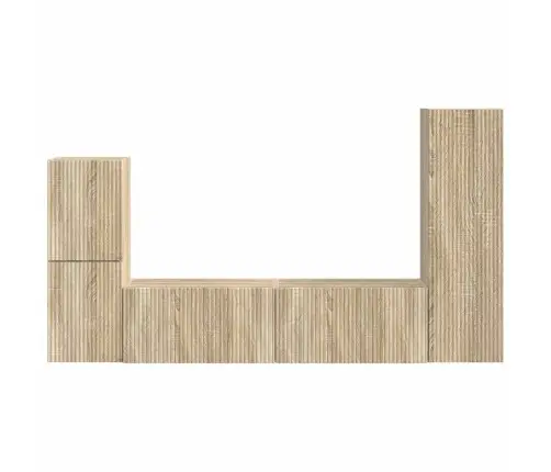 Telerikapi Komplekt 4 Pcs Sonoma Tamm Tehispuit