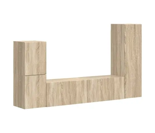 Telerikapi Komplekt 4 Pcs Sonoma Tamm Tehispuit