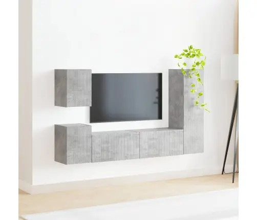 Telerikapi Komplekt 4 Pcs Betoonhall Tehispuit