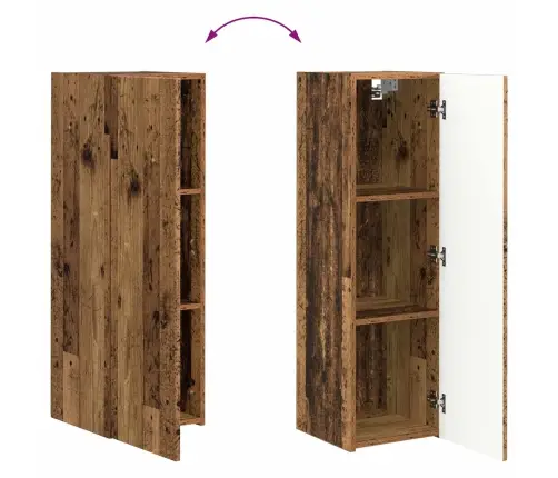 Tv Spintelių Komplektas 4 Pcs Senas Medis Apdirbta Mediena