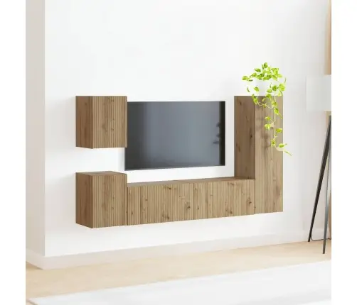 Telerikapi Komplekt 4 Pcs Käsitööpuu Tehispuit