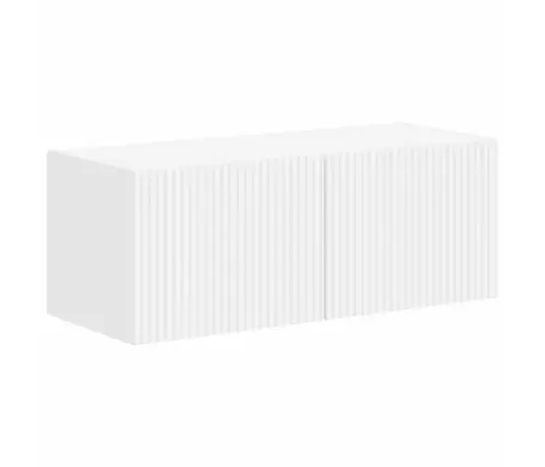 Telerikapi Komplekt Seinale Kinnitatav 4 Pcs Valge Tehispuit