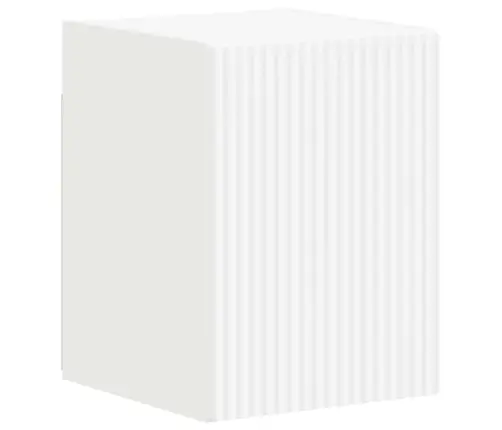 Telerikapi Komplekt Seinale Kinnitatav 4 Pcs Valge Tehispuit