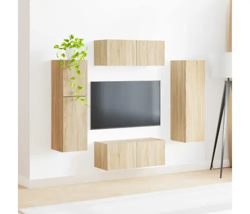 Telerikapi Komplekt 4 Pcs Sonoma Tamm Tehispuit