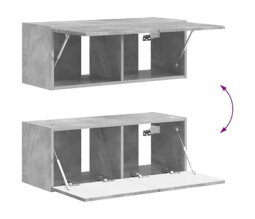 Telerikapi Komplekt 4 Pcs Betoonhall Tehispuit