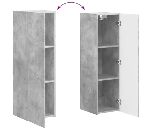 Telerikapi Komplekt 4 Pcs Betoonhall Tehispuit