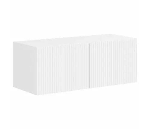 Tv Spintelių Komplektas 4 Pcs Aukštai Blizganti Balta