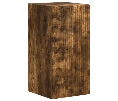 Tv Spintelių Komplektas 4 Pcs Rūkyta Ąžuolas Apdirbta Mediena