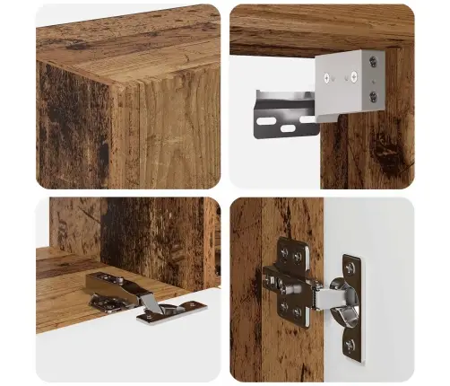 Tv Skapīšu Komplekts 4 Pcs Vecs Koks Inženierijas Koks Vidaxl