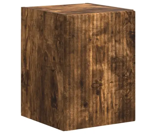 Tv Spintelių Komplektas 4 Pcs Rūkyta Ąžuolas Apdirbta Mediena