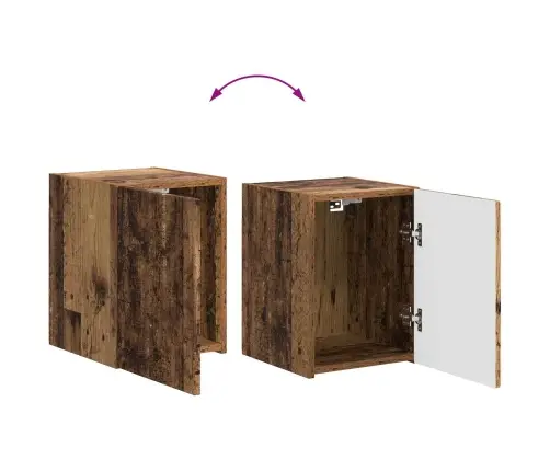 Tv Skapīšu Komplekts 4 Pcs Vecs Koks Inženierijas Koks Vidaxl