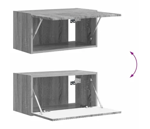 Telerikapi Komplekt 5 Pcs Kergelt Läikiv Valge Tehispuit