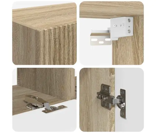 Telerikapi Komplekt 6 Pcs Sonoma Tamm Tehispuit