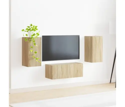 Telerikapi Komplekt 6 Pcs Sonoma Tamm Tehispuit