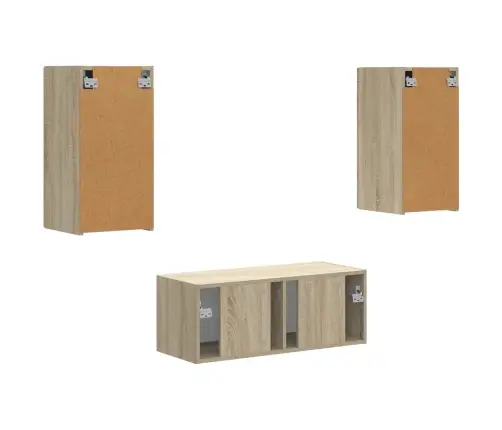 Telerikapi Komplekt 6 Pcs Sonoma Tamm Tehispuit