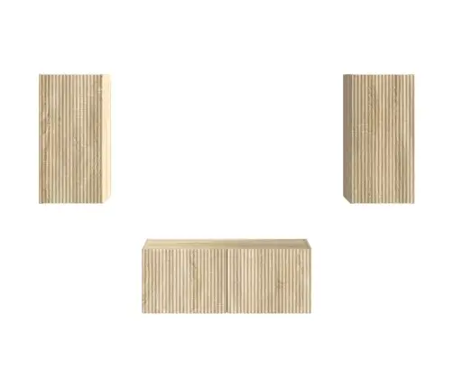 Telerikapi Komplekt 6 Pcs Sonoma Tamm Tehispuit