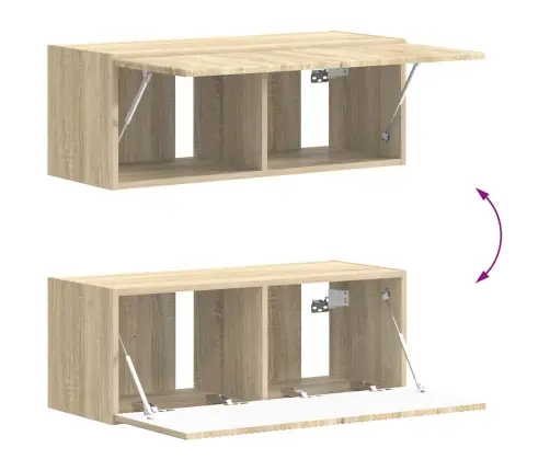 Telerikapi Komplekt 6 Pcs Sonoma Tamm Tehispuit