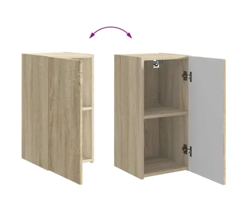 Telerikapi Komplekt 6 Pcs Sonoma Tamm Tehispuit