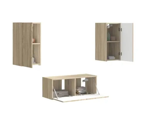 Telerikapi Komplekt 6 Pcs Sonoma Tamm Tehispuit