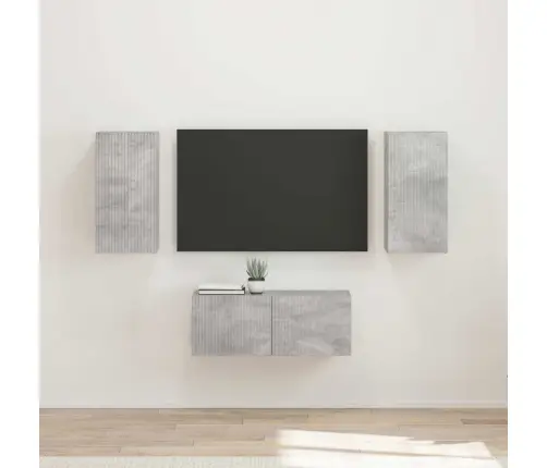 Telerikapi Komplekt 6 Pcs Betoonhall Tehispuit