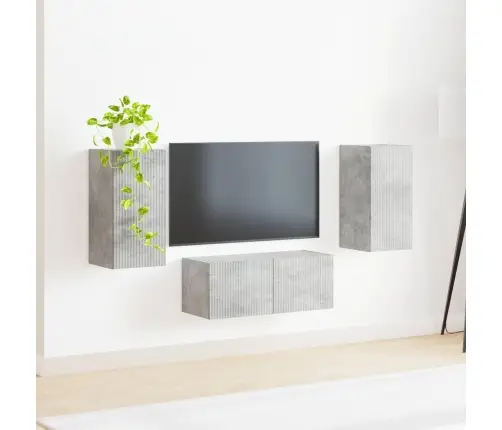 Telerikapi Komplekt 6 Pcs Betoonhall Tehispuit