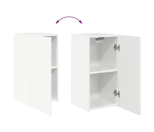 Tv Skapīšu Komplekts 6 Pcs Augsta Spīduma Baltā Krāsa Vidaxl